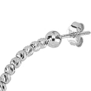 Desmos Orecchini Slash hoop in argento 00000258